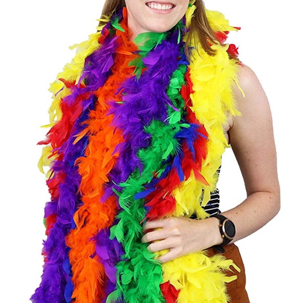 6 Pack Colorful Feather Boas Party Event 🌈